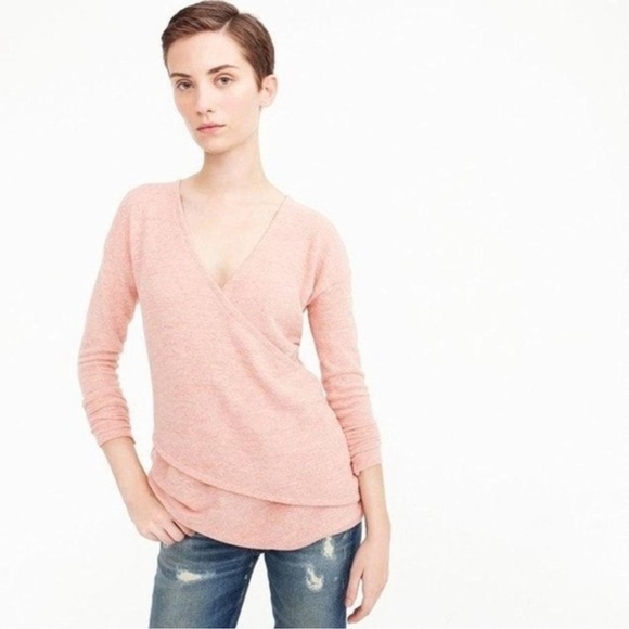 J CREW Pink Reversible V-Back Long-Sleeve Tunic - H9770 - Sz XXS - Picture 7 of 15